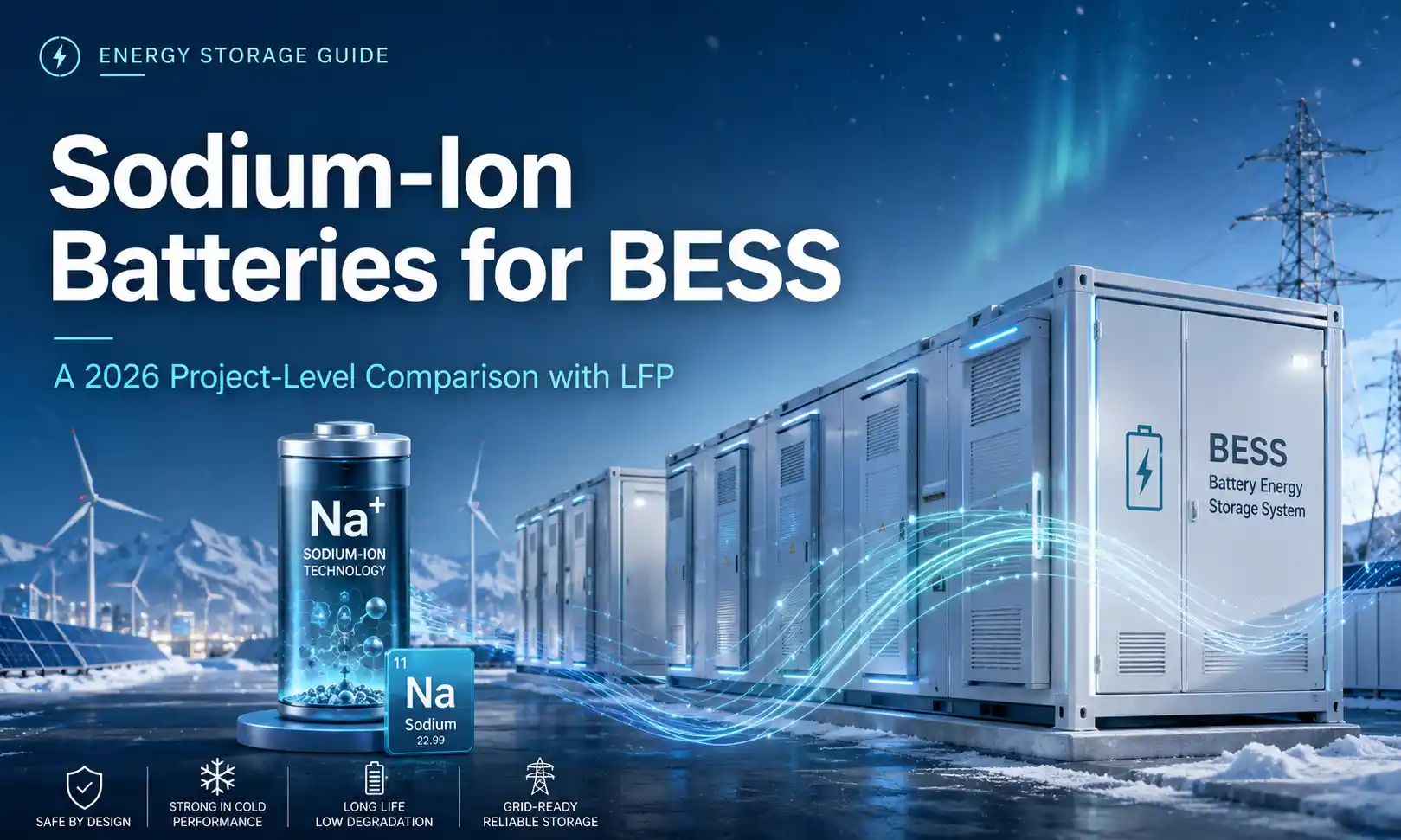 Natrium-Ionenbatterie-Energiespeicher im Jahr 2026: Vor- und Nachteile und LF...